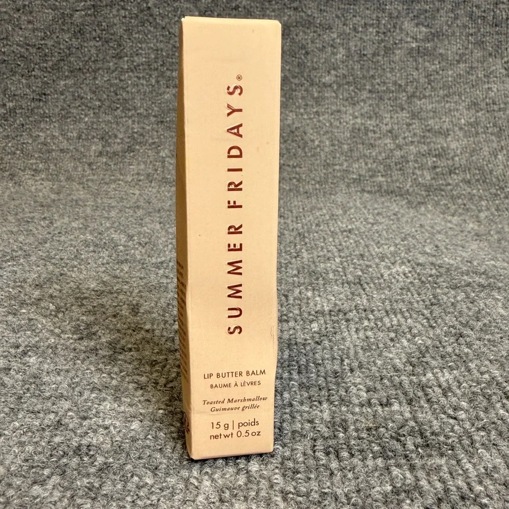 Summer Fridays Lip Butter Balm Toasted Marshmallow 15g 0.5oz Vegan New in Box